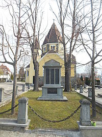 Graves of honour at Krems cemetery, Lower Austria, Austria