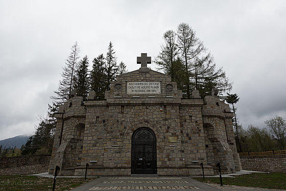 Heroes Mausoleum in Soveja, Vrancea County, Romania