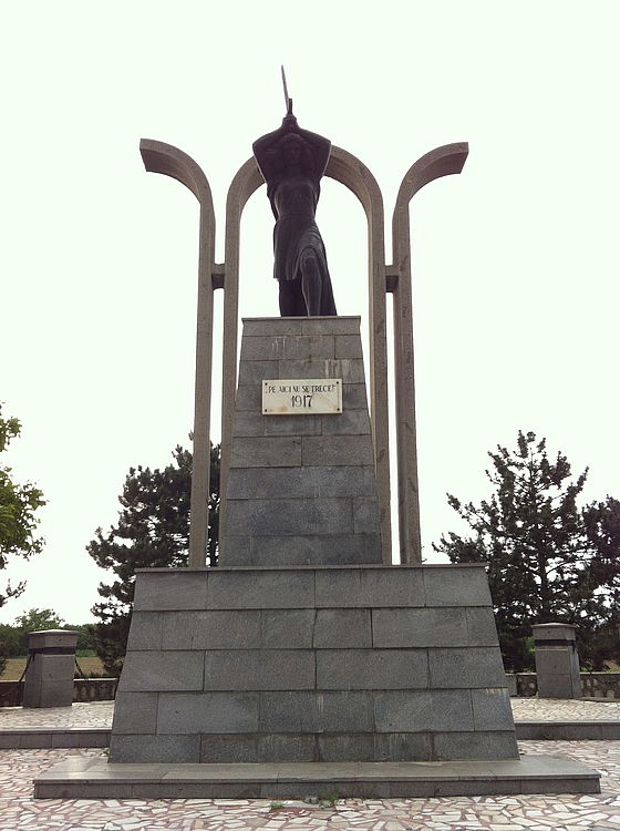 Statue of Victory in Tisita, Vrancea County, Romania