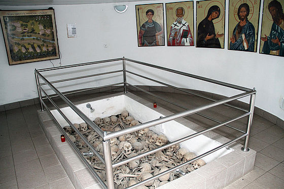 Crypt of soldiers from WWI in Osadné