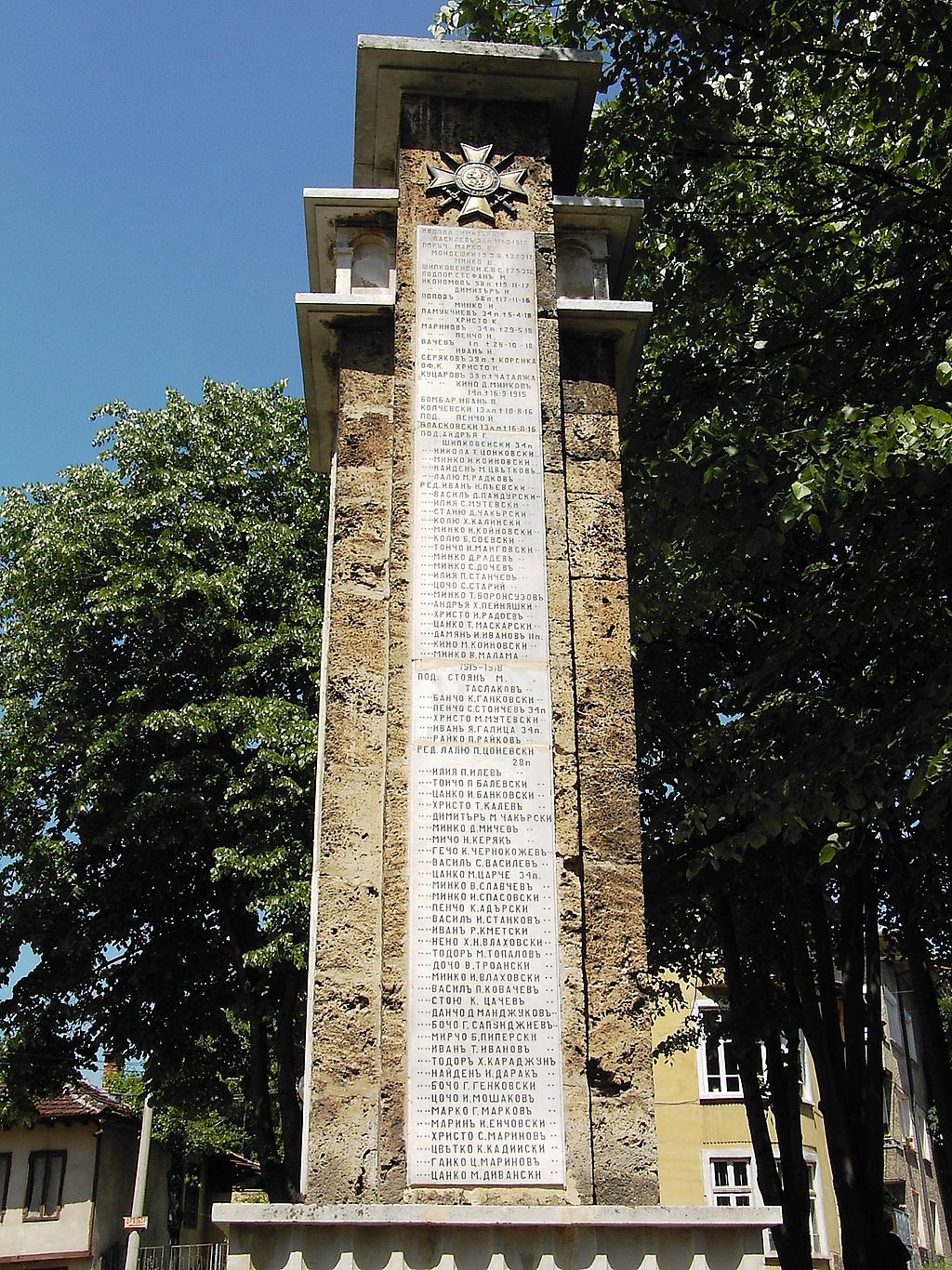 Monument of the Fallen in the Wars from 1912-1913, 1915-1918 and 1941-1945, Troyan