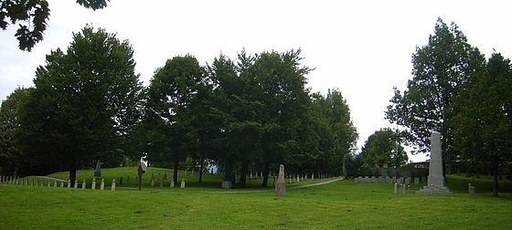 „Russenfriedhof“ –Lagerfriedhof des ehemaligen Kriegsgefangenenlagers Grödig, Salzburg, Österreich