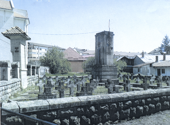 1916-1919 War Memorial Ensemble in Targu Ocna, Bacau County, Romania