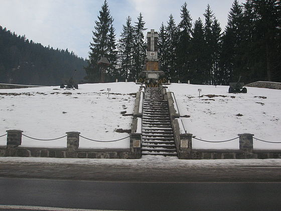 Mausoleum of the WWI Heroes in Toplita, Harghita county, Romania