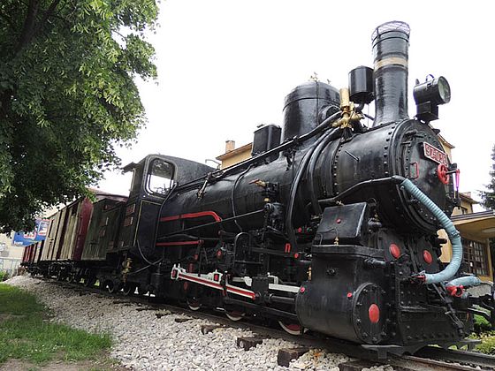 The old train "Ćiro" in Travnik, Bosnia and Herzegovina