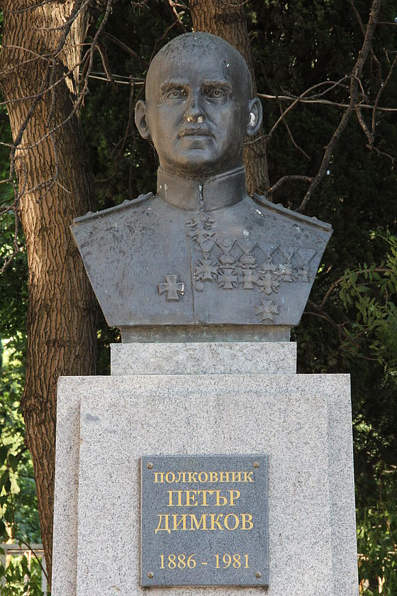 A Monument of Colonel Petar Dimkov in Varna City, Bulgaria