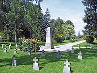 Lagerfriedhof des ehemaligen Kriegsgefangenenlagers Braunau am Inn (Ortsteil Haselbach), Ober&ouml;sterreich, &Ouml;sterreich