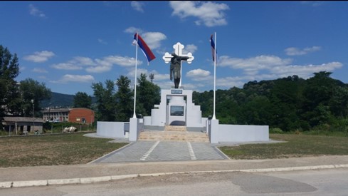A memorial dedicated to the victims of the Doboj camp 1915-1917, Bosnia and Herzegovina