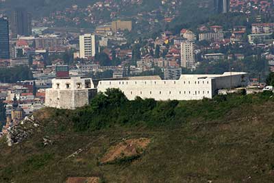Weissbastion (Bijela tabija) in Sarajevo, Bosnia and Herzegovina