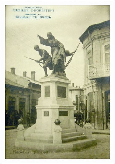 Heroes Monument (1916-1918) in Odobesti, Vrancea County, Romania