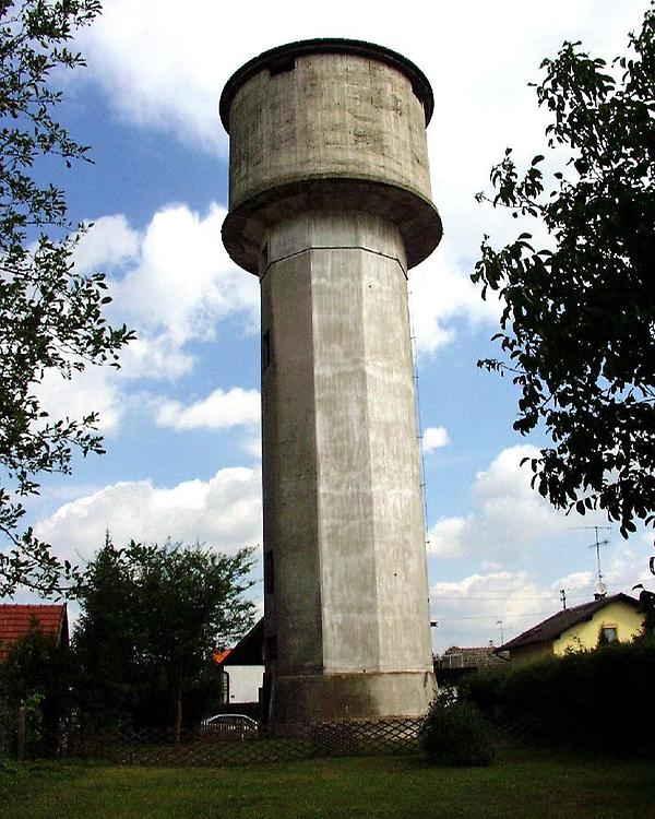 Water tower of the Marchtrenk POW camp, Upper Austria, Austria