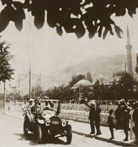 Mjesto atentata 28. juna 1914. godine u Sarajevu, Bosna i Hercegovina